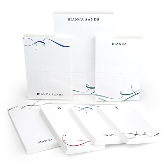 Elegant Flourish Notepad Set